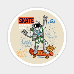 astronaut surf out of the world Magnet